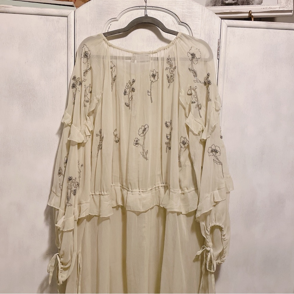 ASOS Mint Green Elegant Ruffle Dress Size 12. - Picture 8 of 9